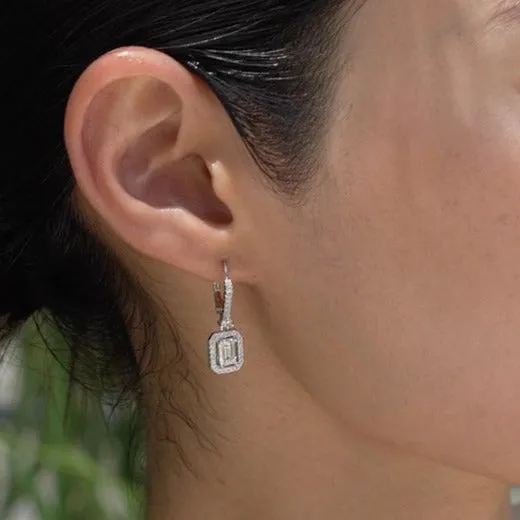 CARAT* London Sterling Silver Moxie Emerald Earrings