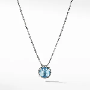Chatelaine Pendant Necklace with Blue Topaz