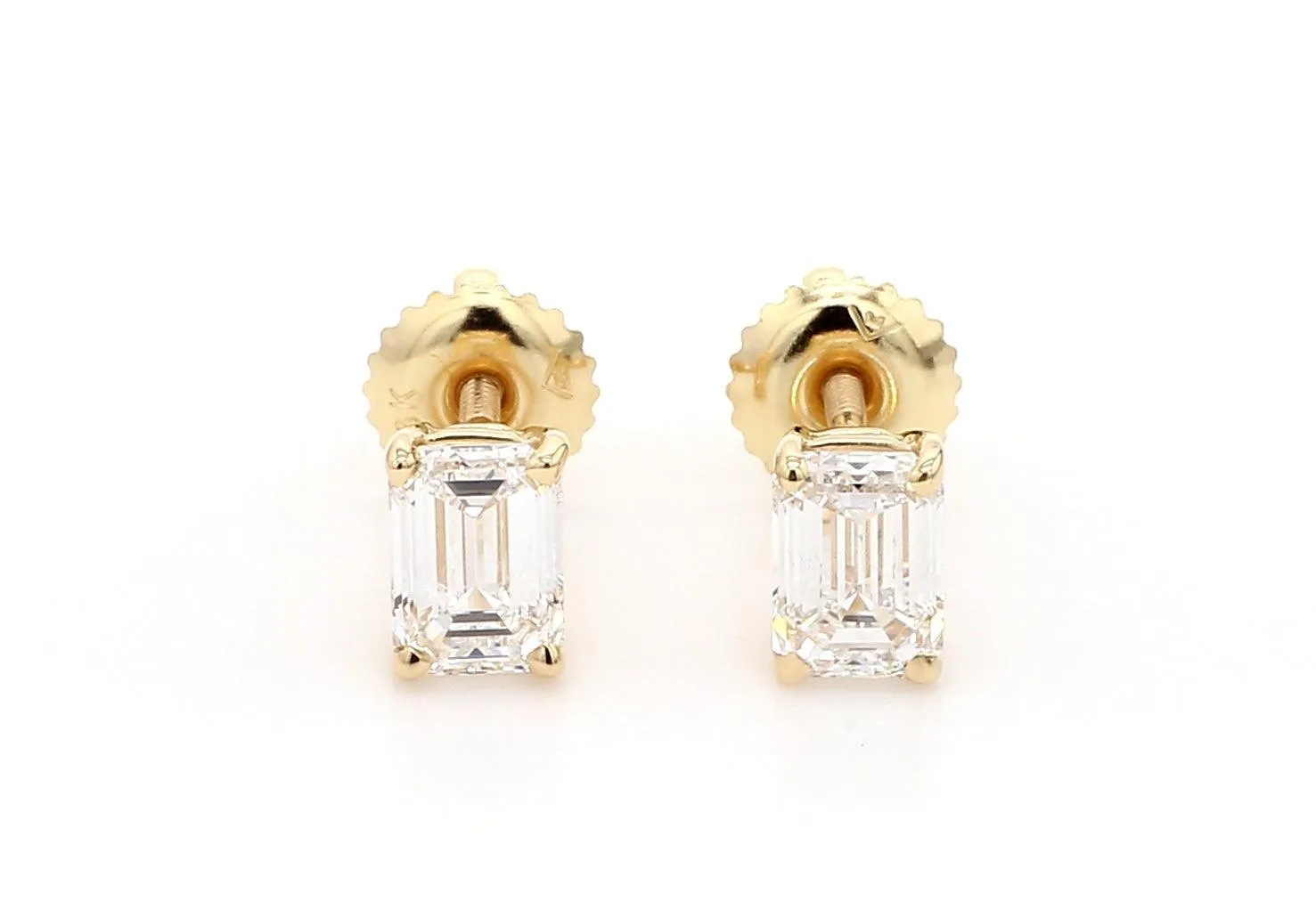 Classic Emerald Earrings 1.0 Ctw Certified