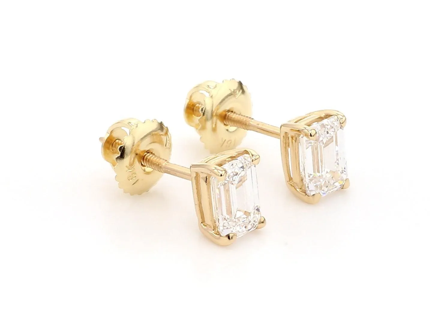 Classic Emerald Earrings 1.0 Ctw Certified