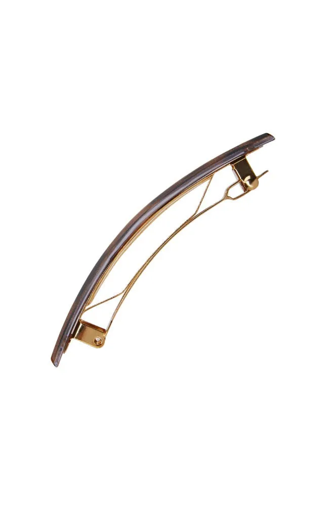 Classic Rectangle Barrette - Luxe Leopard