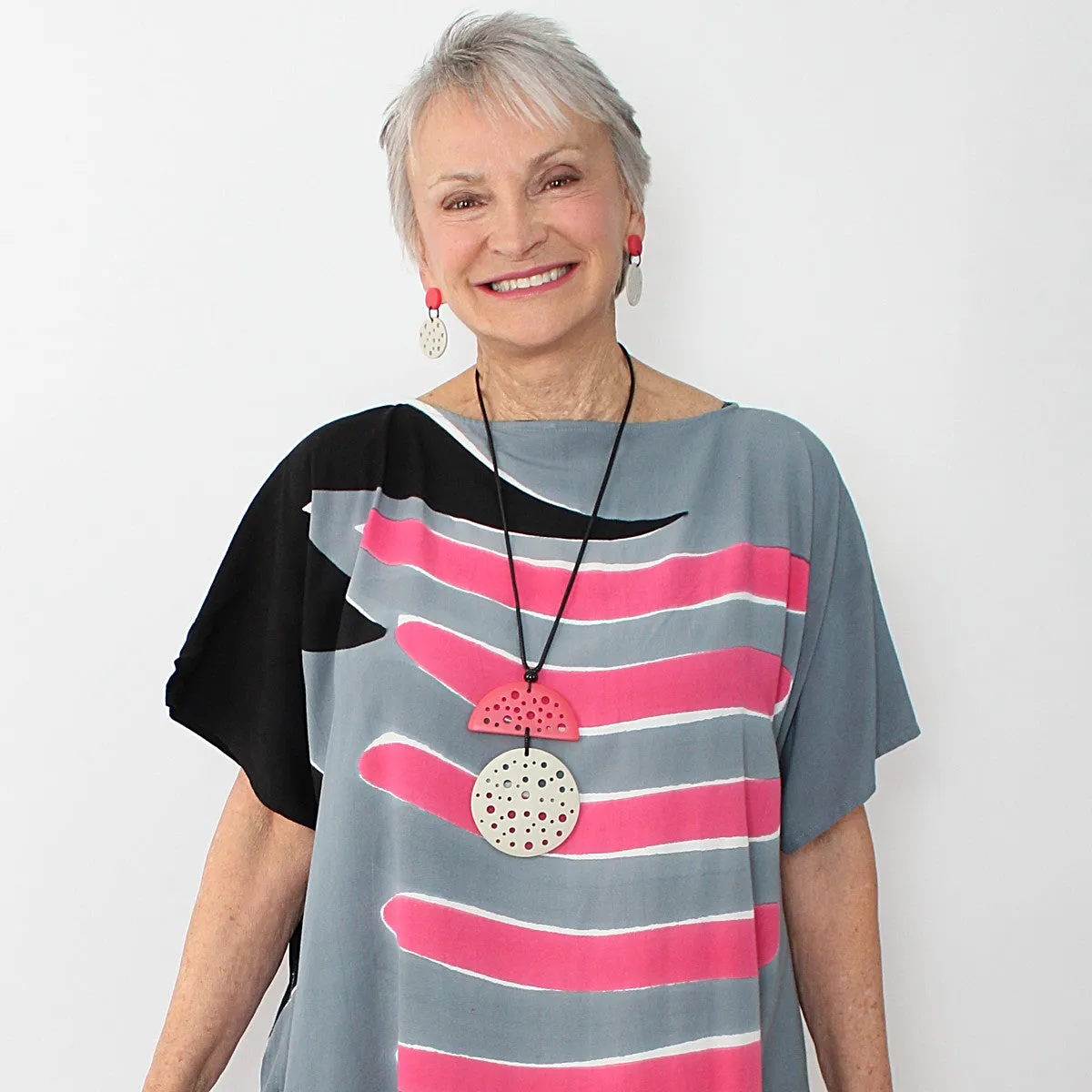 Coral Jocelyn Pendant Necklace