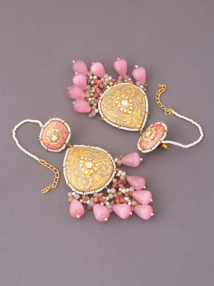 Coral Mannat Jewellery Set