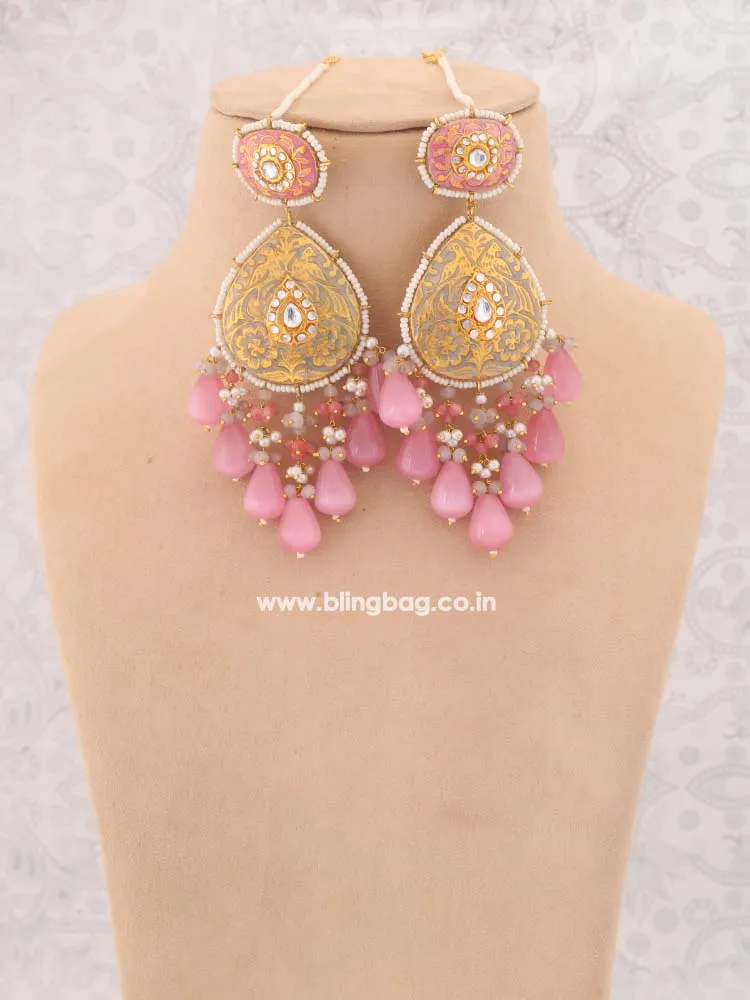 Coral Mannat Jewellery Set