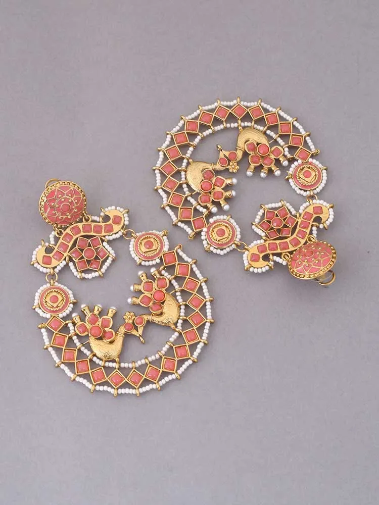 Coral Mohita Ethnic Chandbalis