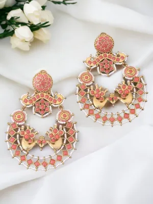 Coral Mohita Ethnic Chandbalis