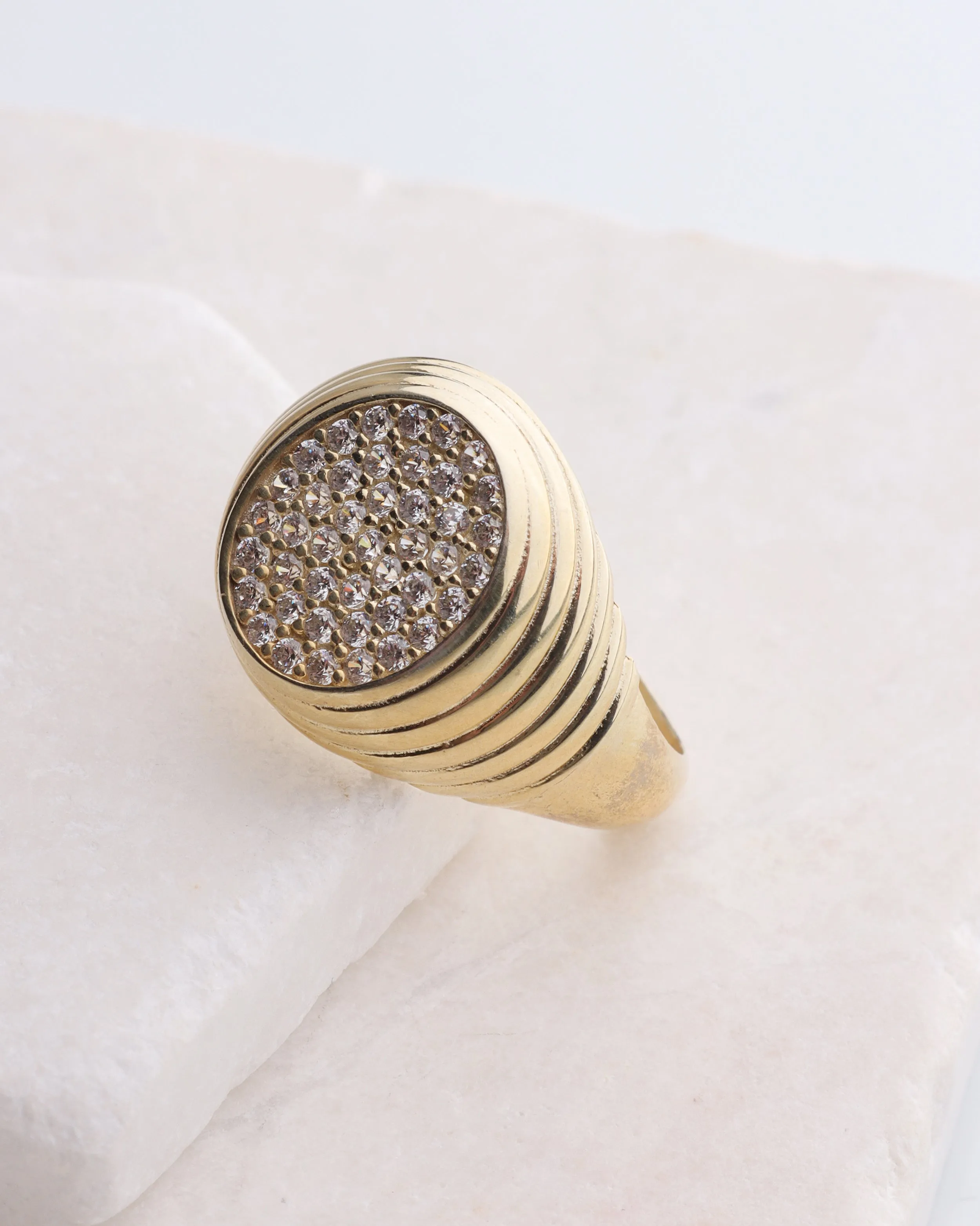 CZ Signet Ring