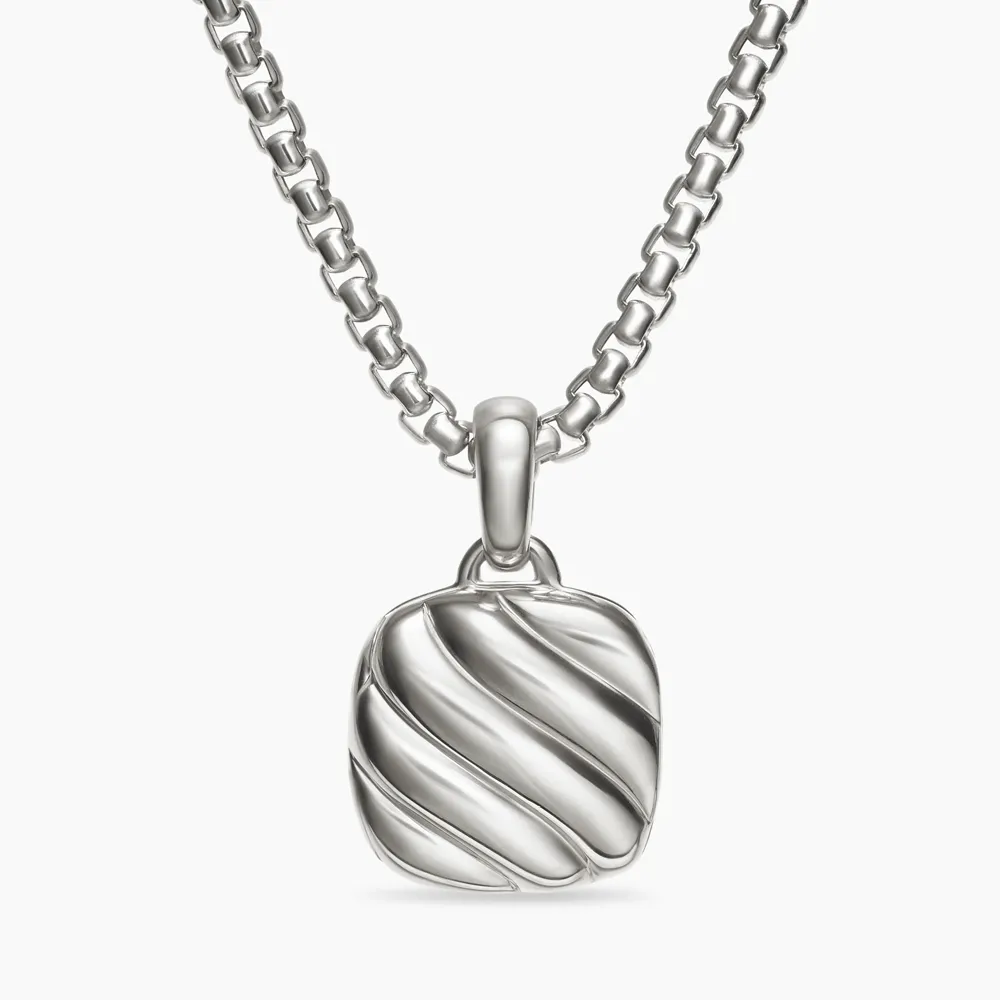 David Yurman Sculpted Cable Square Locket