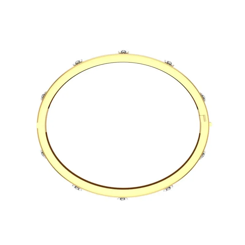 Diamond Bangle Bracelet 0.70 Carat TW