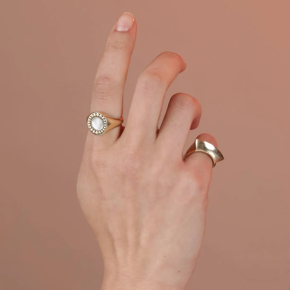 Diamond Burst Inlay Ring (5 stone options)