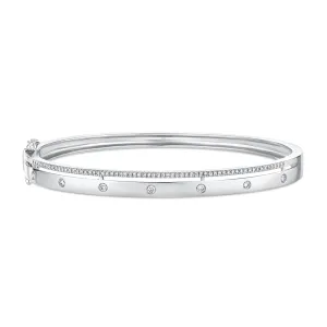 Diamond Double Bangle Bracelet