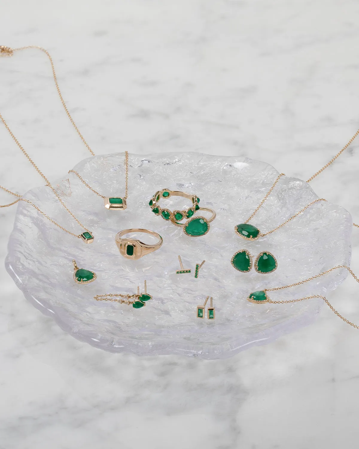 Emerald Cut Emerald Necklace