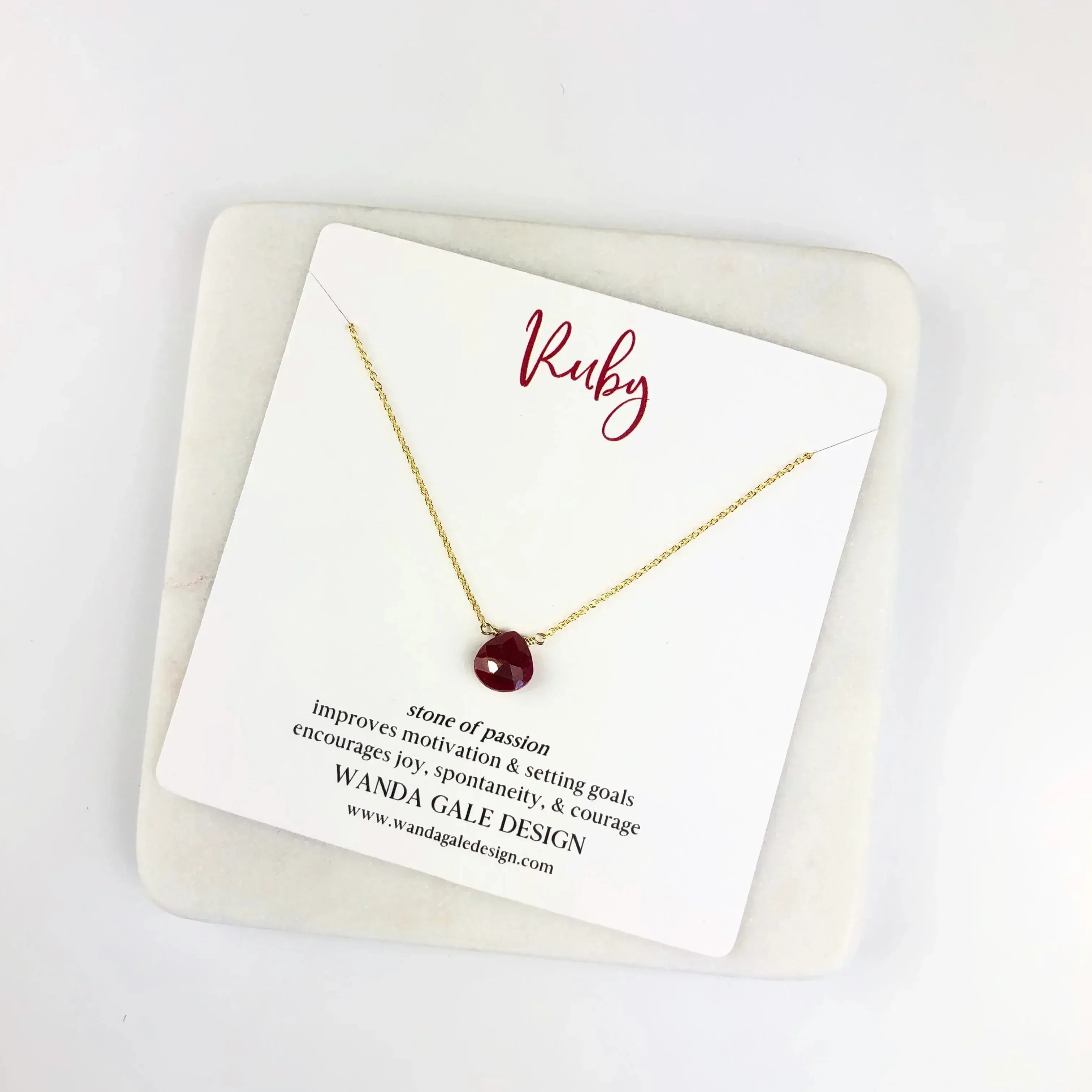 Energy stone necklace - Emerald
