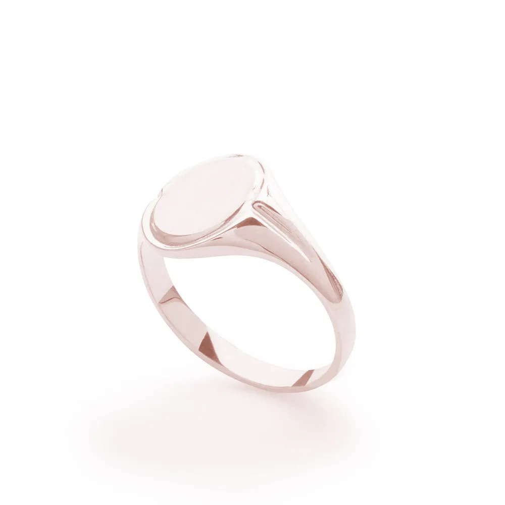 Frame Signet Ring in Rose Gold