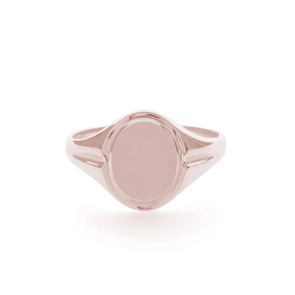 Frame Signet Ring in Rose Gold