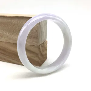Genuine Burmese Lavender Jade Jadeite Bangle Bracelet (58.5mm) #T157