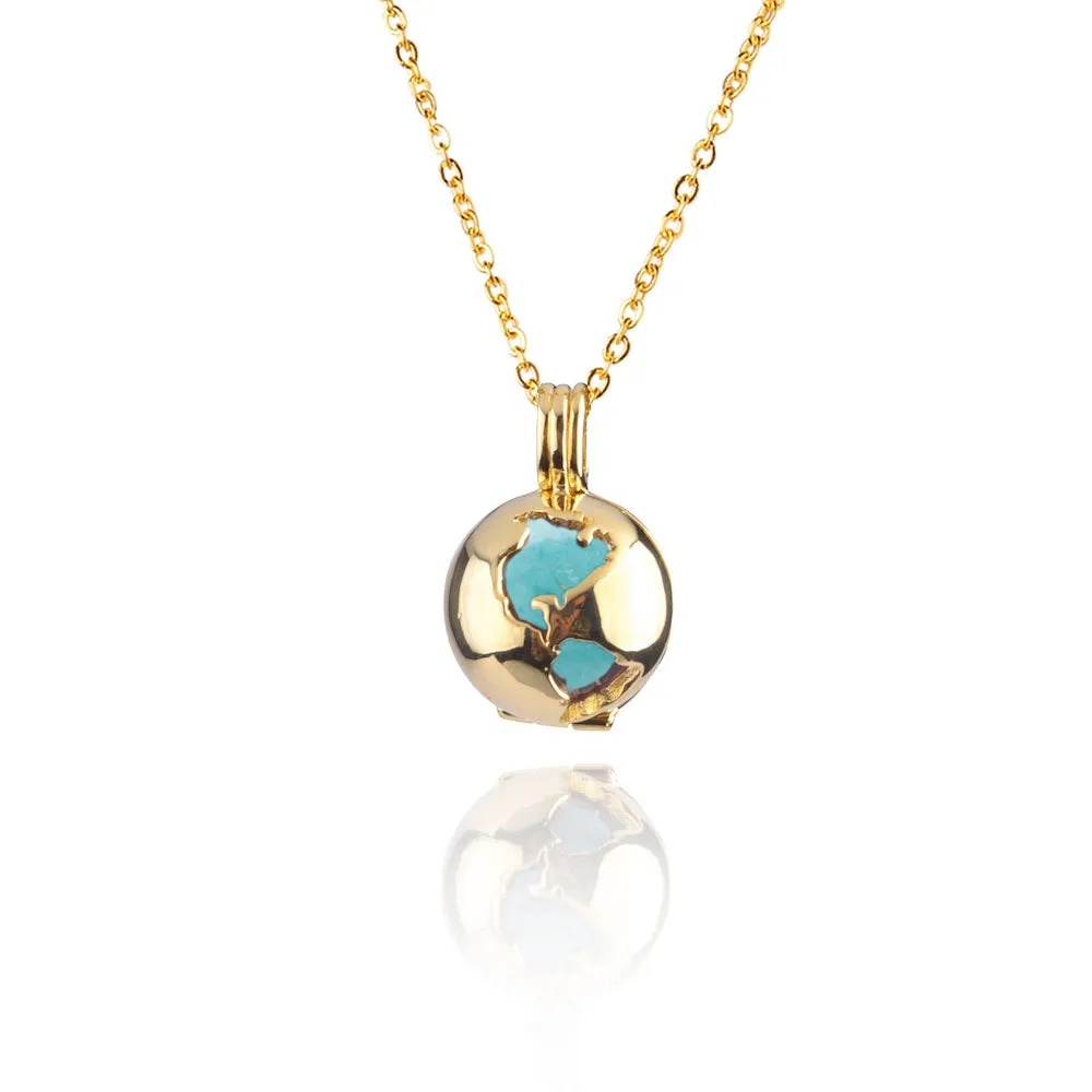 Globe Locket Turquoise