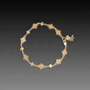 Gold Filigree Link Bracelet