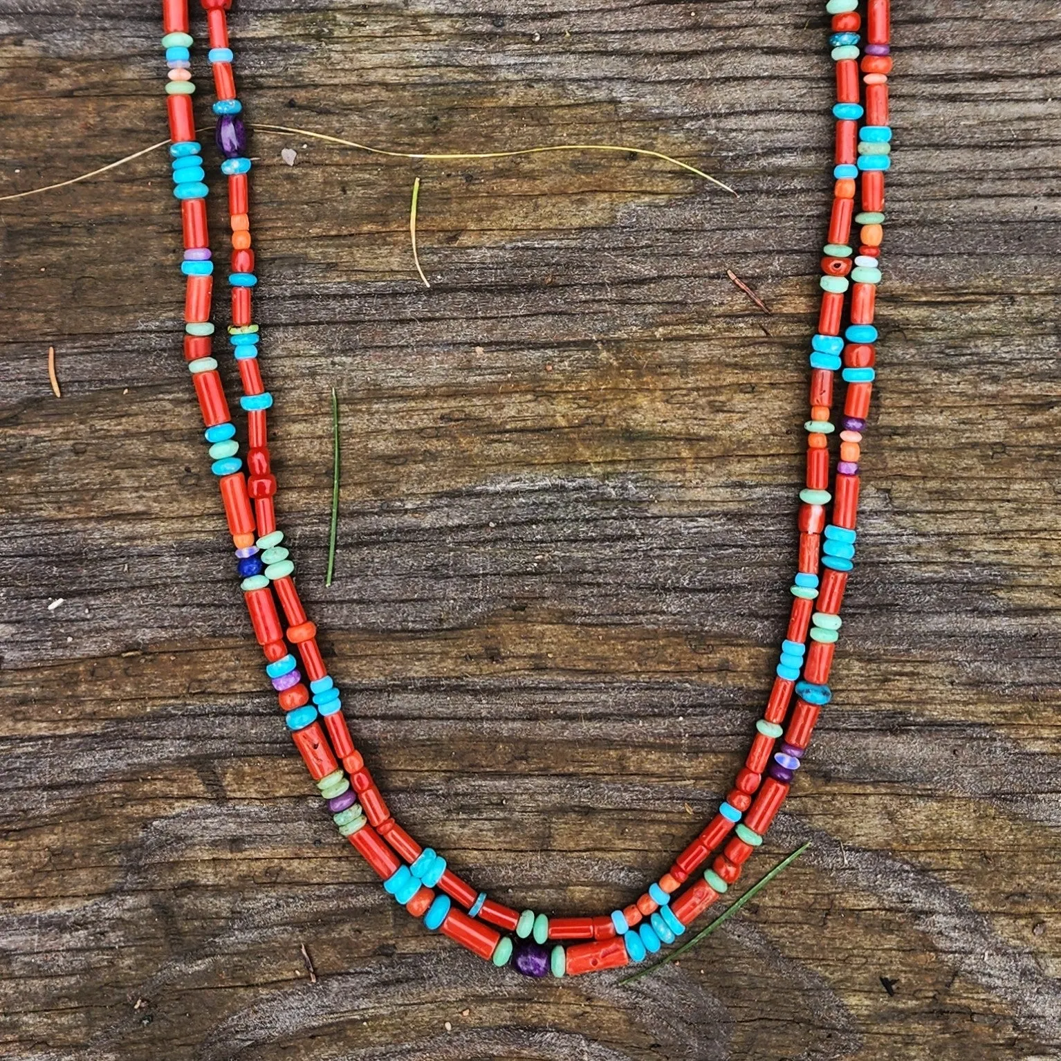 Graceful Red Coral Necklace - 29.25" Long