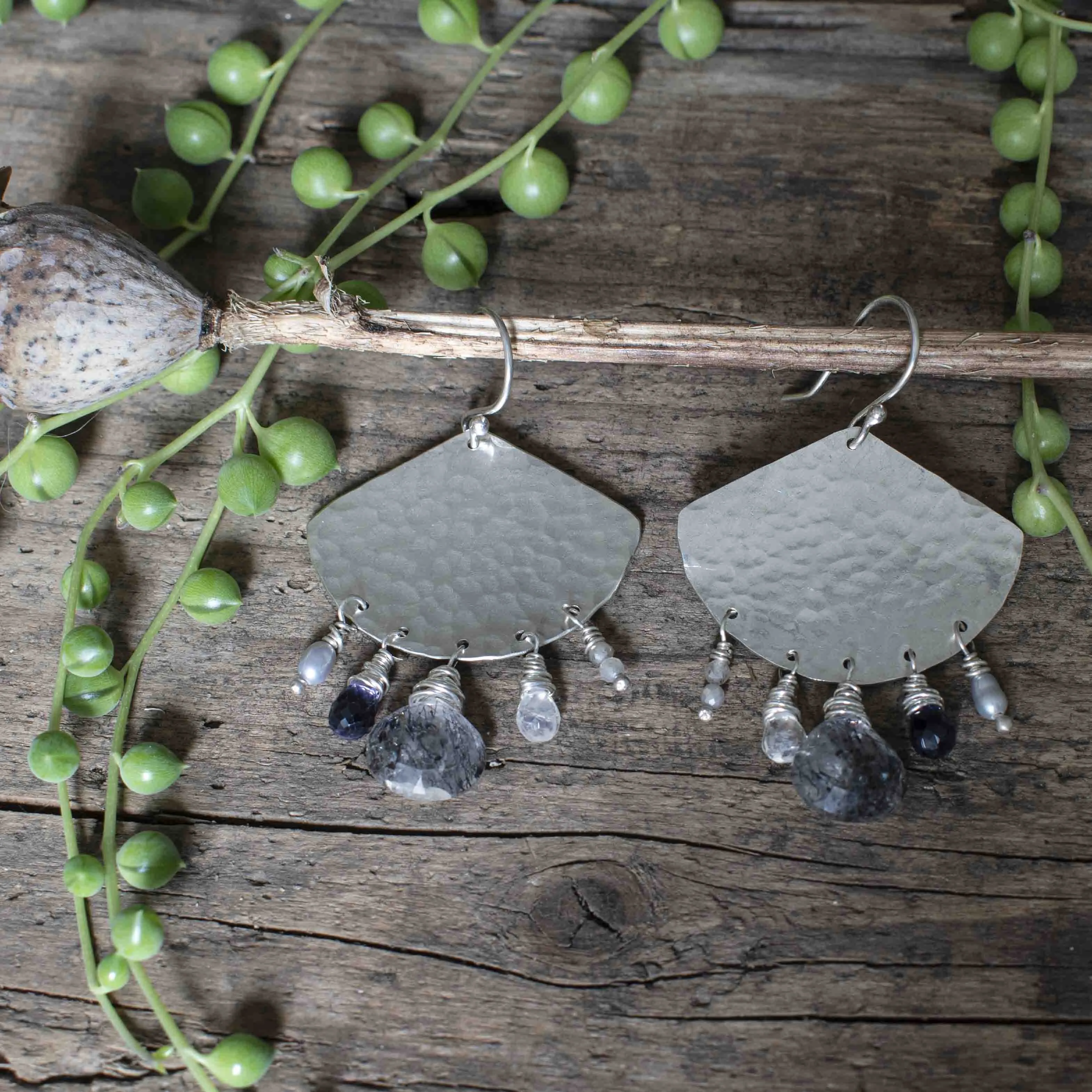 Gypsy Ginkgo Dangle Earrings