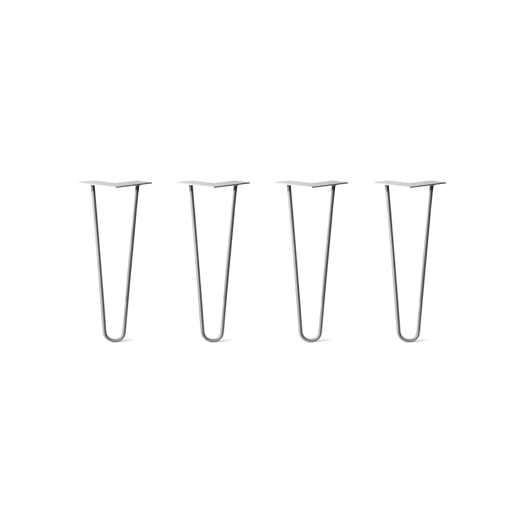 Hairpin Legs Set of 4, 3-Rod Design - Clear Coated Finish
