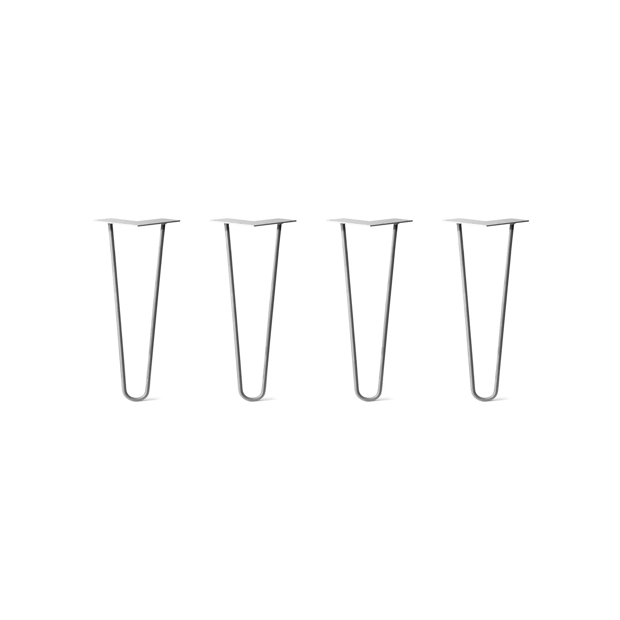 Hairpin Legs Set of 4, 3-Rod Design - Clear Coated Finish
