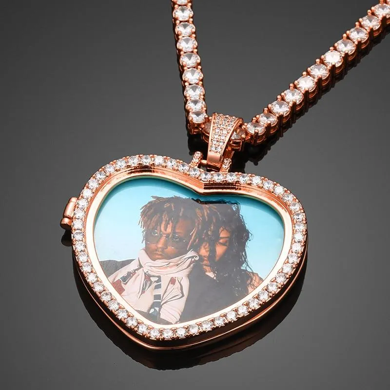 Heart Necklace with Picture- Christmas Gifts For Mom
