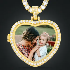 Heart Necklace with Picture- Christmas Gifts For Mom
