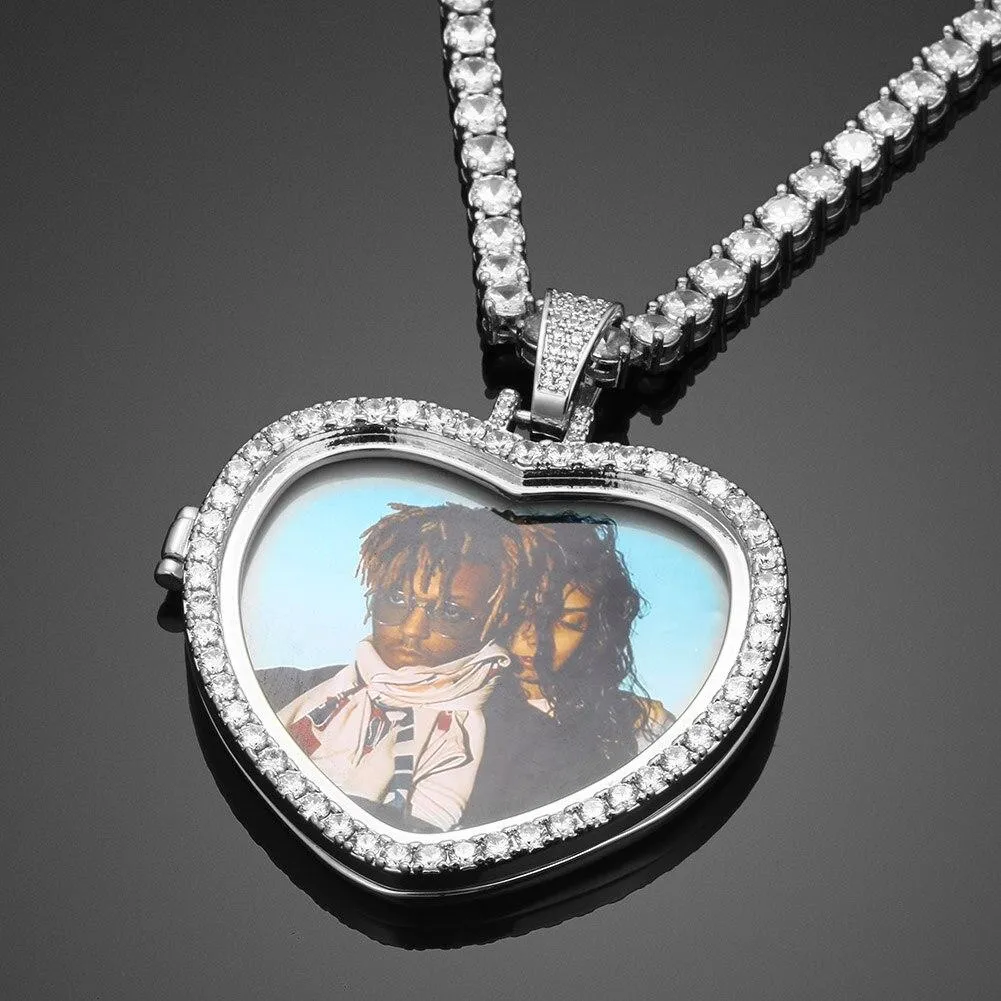 Heart Necklace with Picture- Christmas Gifts For Mom