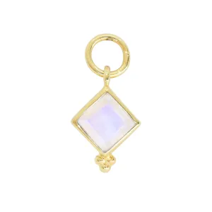 Isla Moonstone Gold Charm