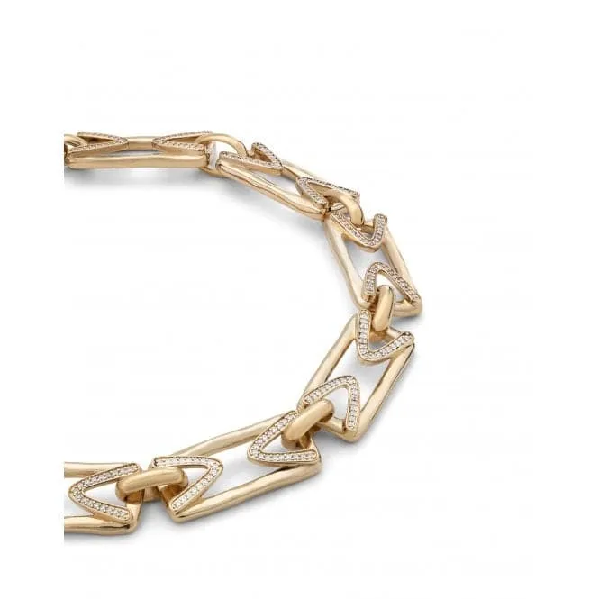 Ladies Brave Gold Stand Out Topaz Necklace COL1868BLNORO0U