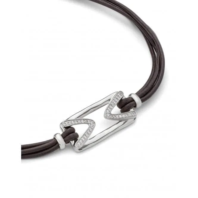 Ladies Brave Silver The One Topaz Necklace COL1872BLNMTL0U