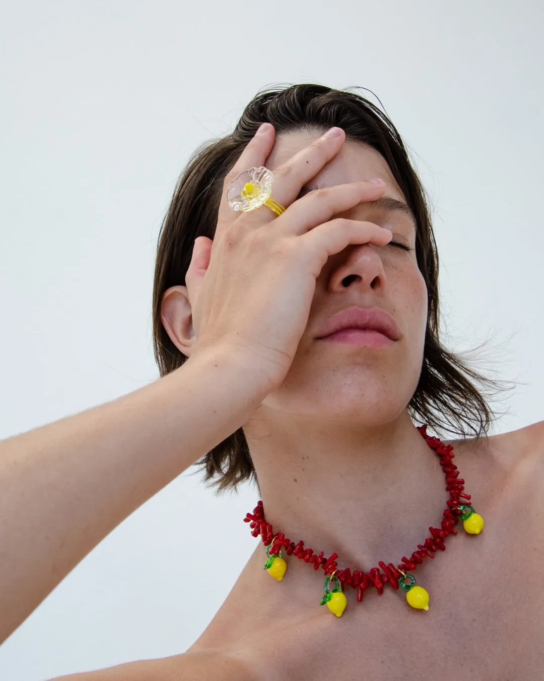 Lemonade Coral Necklace