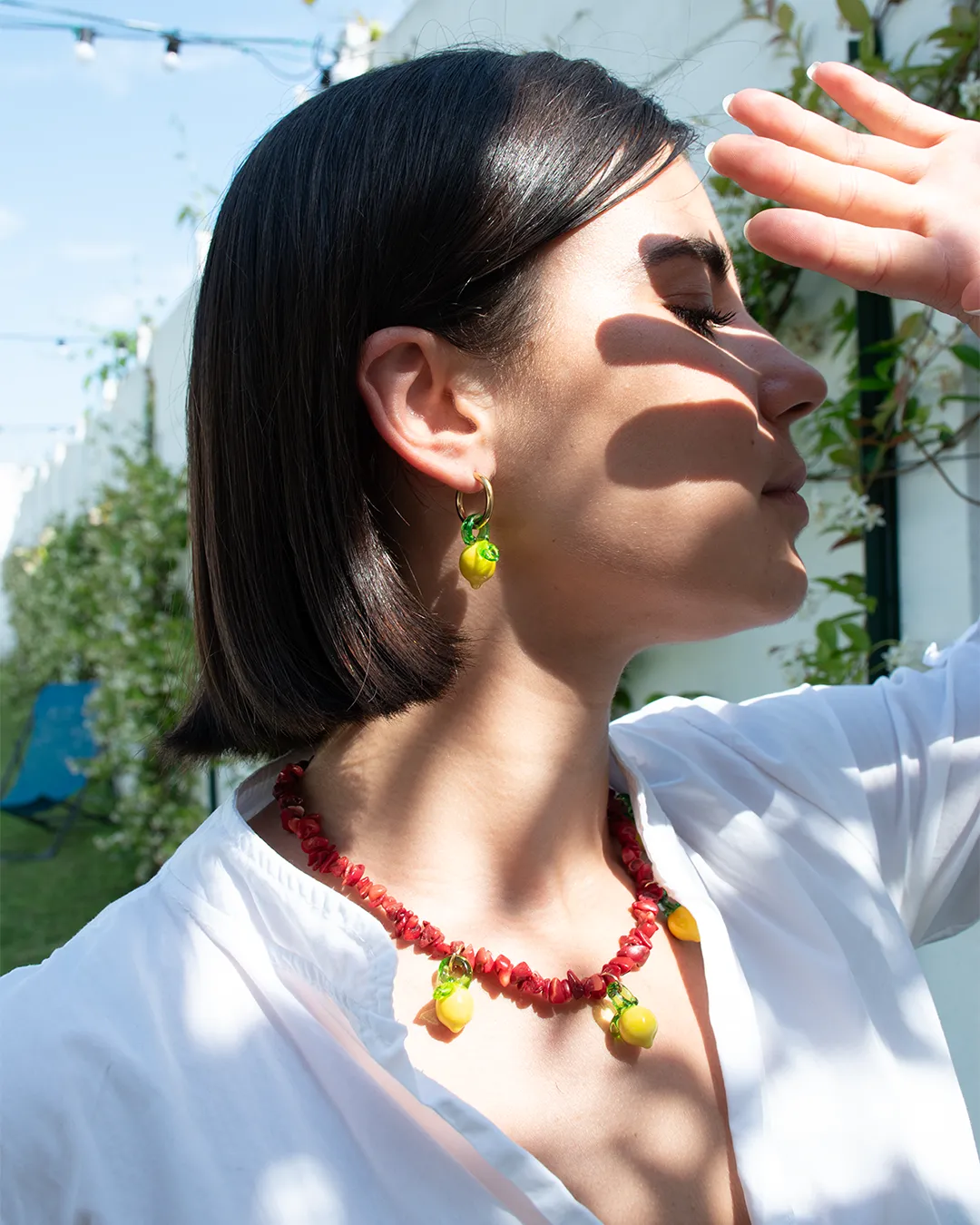 Lemonade Coral Necklace