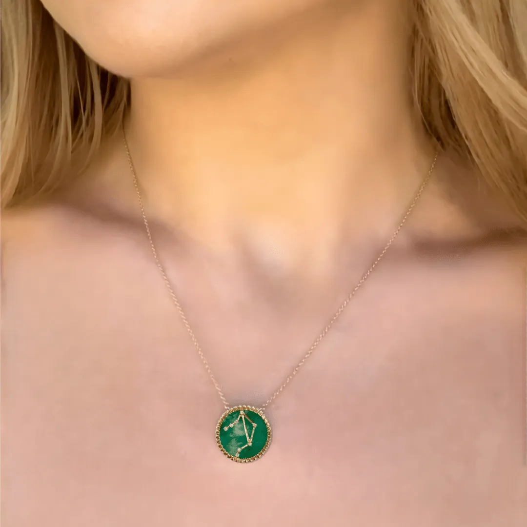 Libra Necklace, 18k Gold