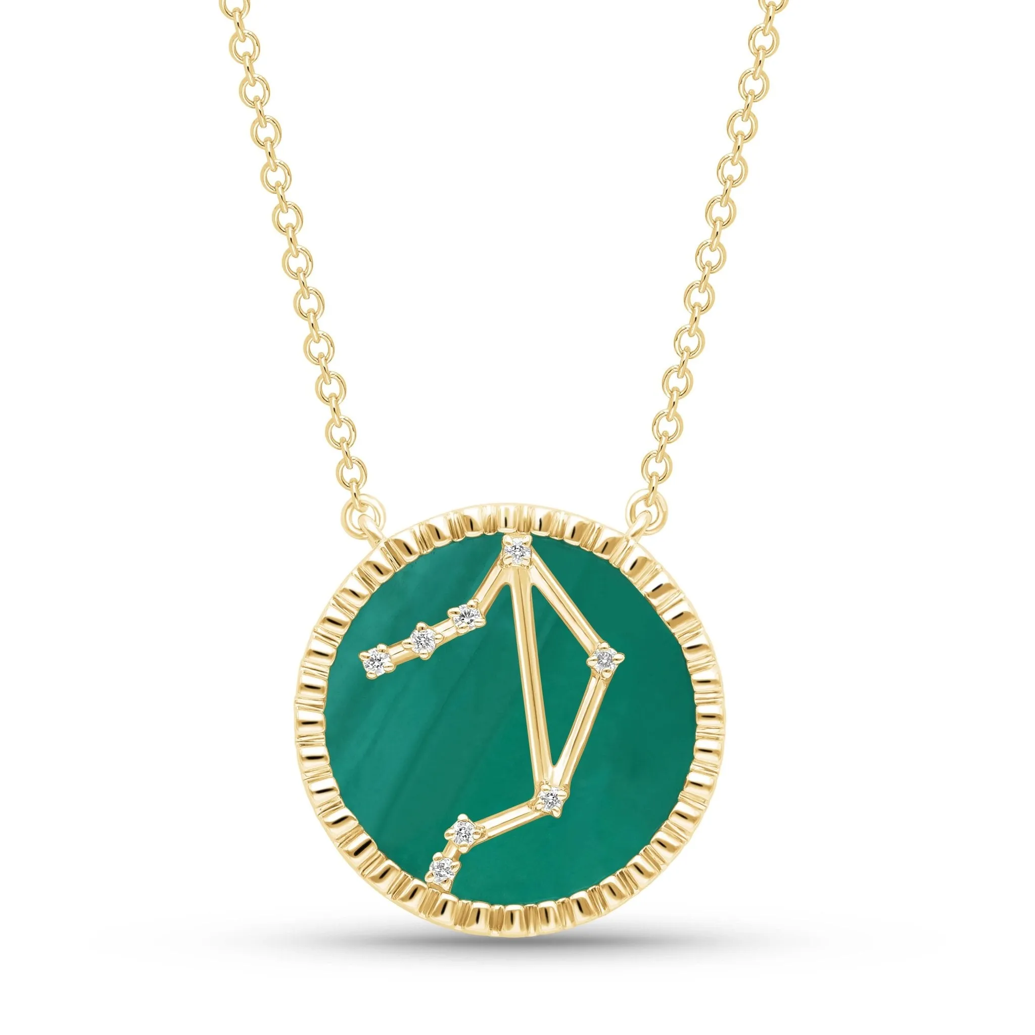 Libra Necklace, 18k Gold
