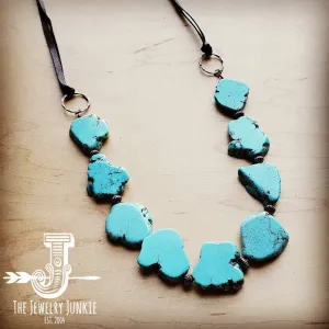 Long Natural Slab Bohemian Necklace