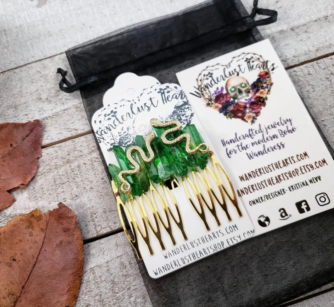 Medusa Quartz hair comb