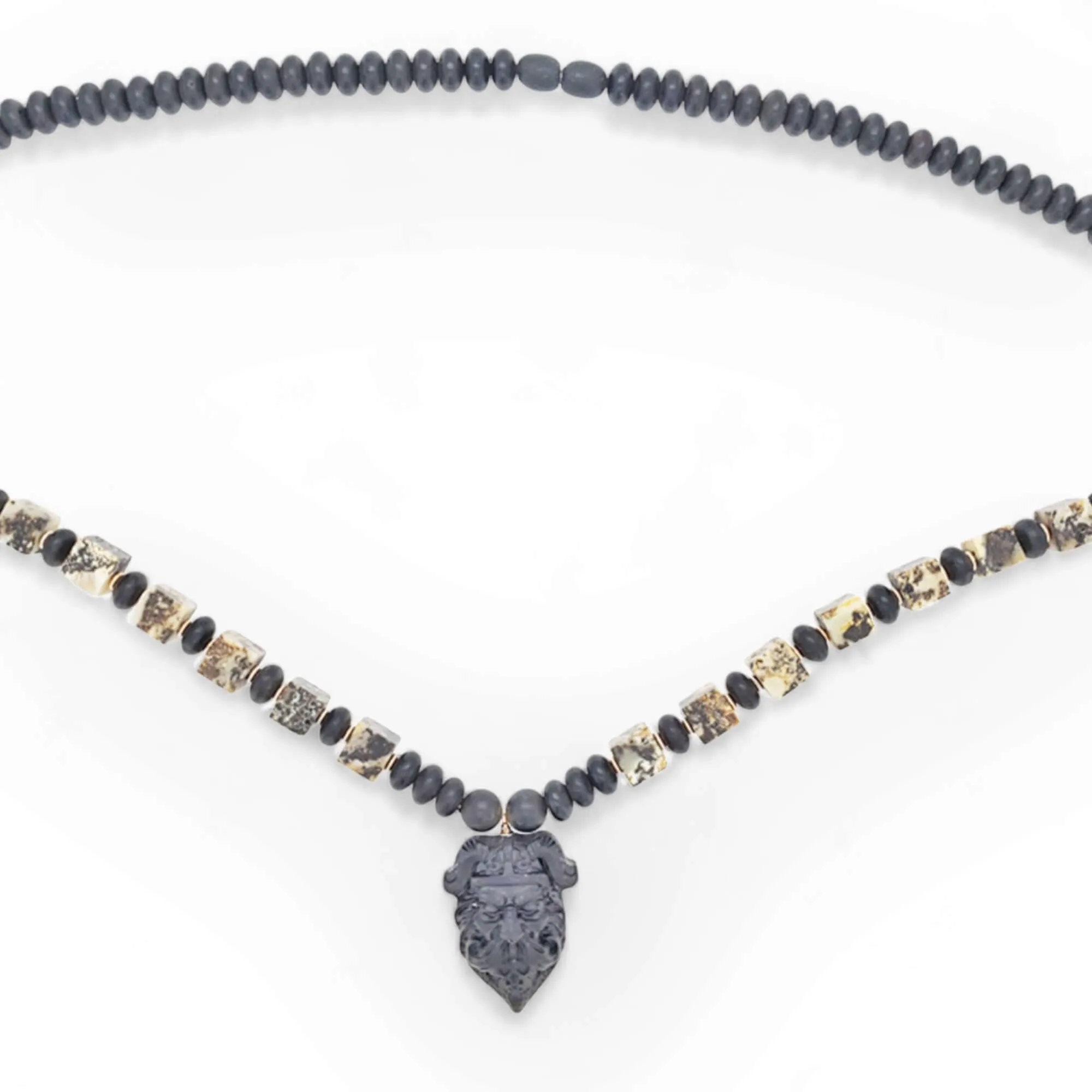 Mens Viking Baltic Amber Beaded Necklace