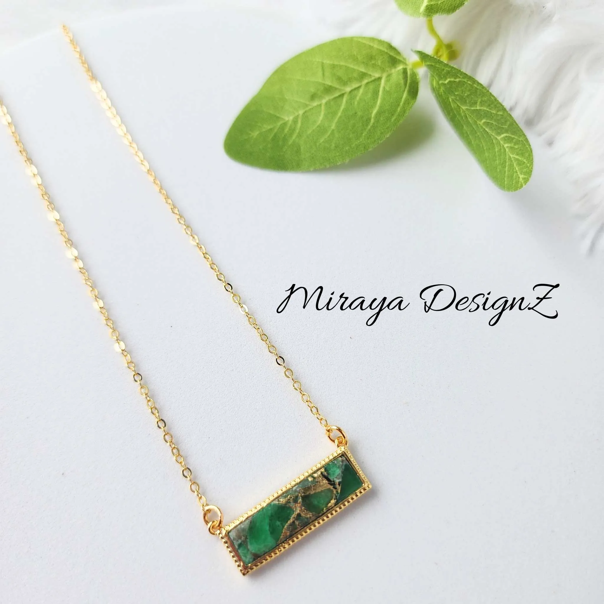 Mojave Turquoise Necklace - Rectangle
