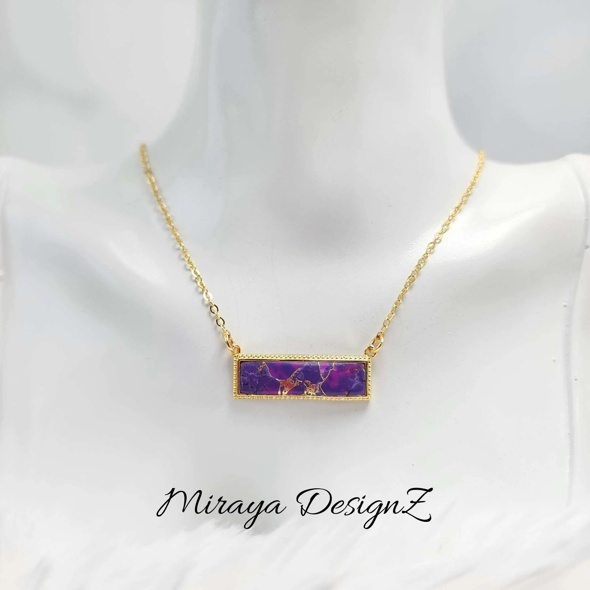 Mojave Turquoise Necklace - Rectangle
