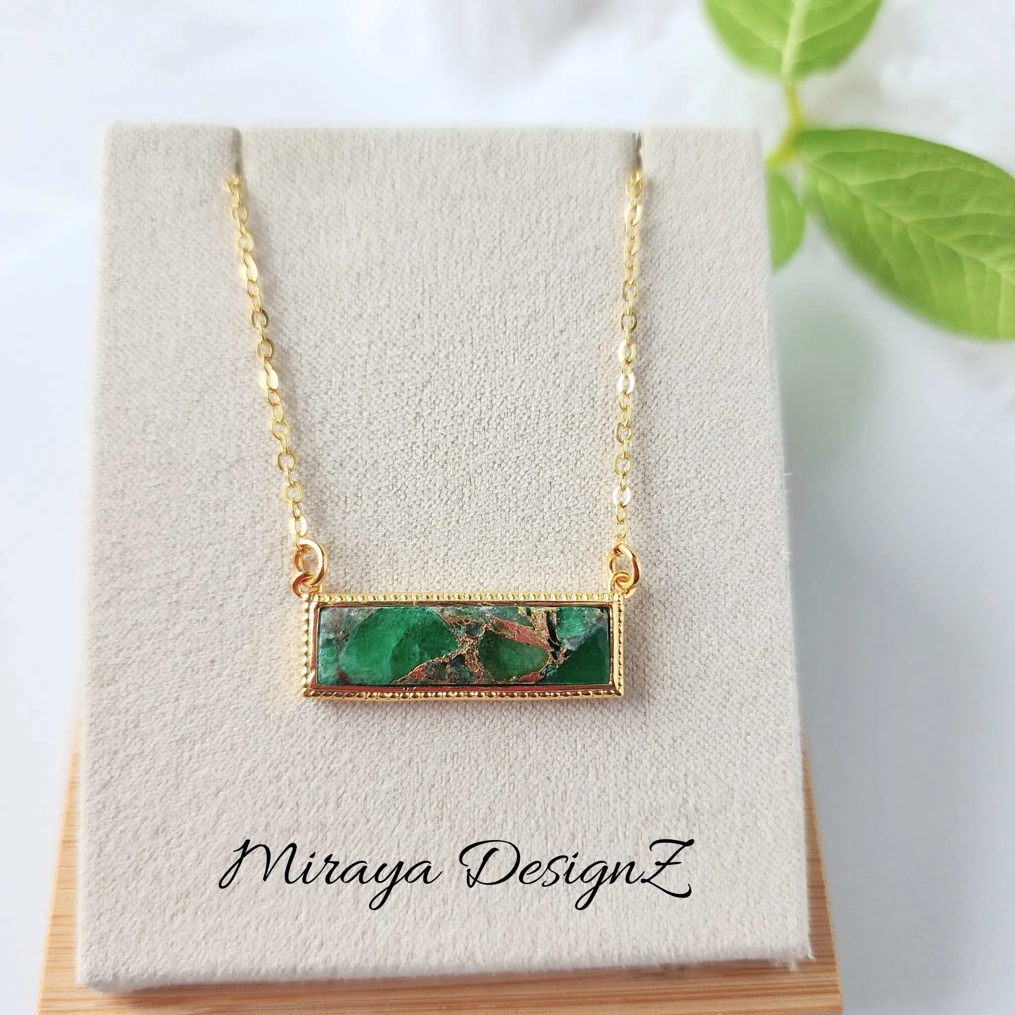 Mojave Turquoise Necklace - Rectangle