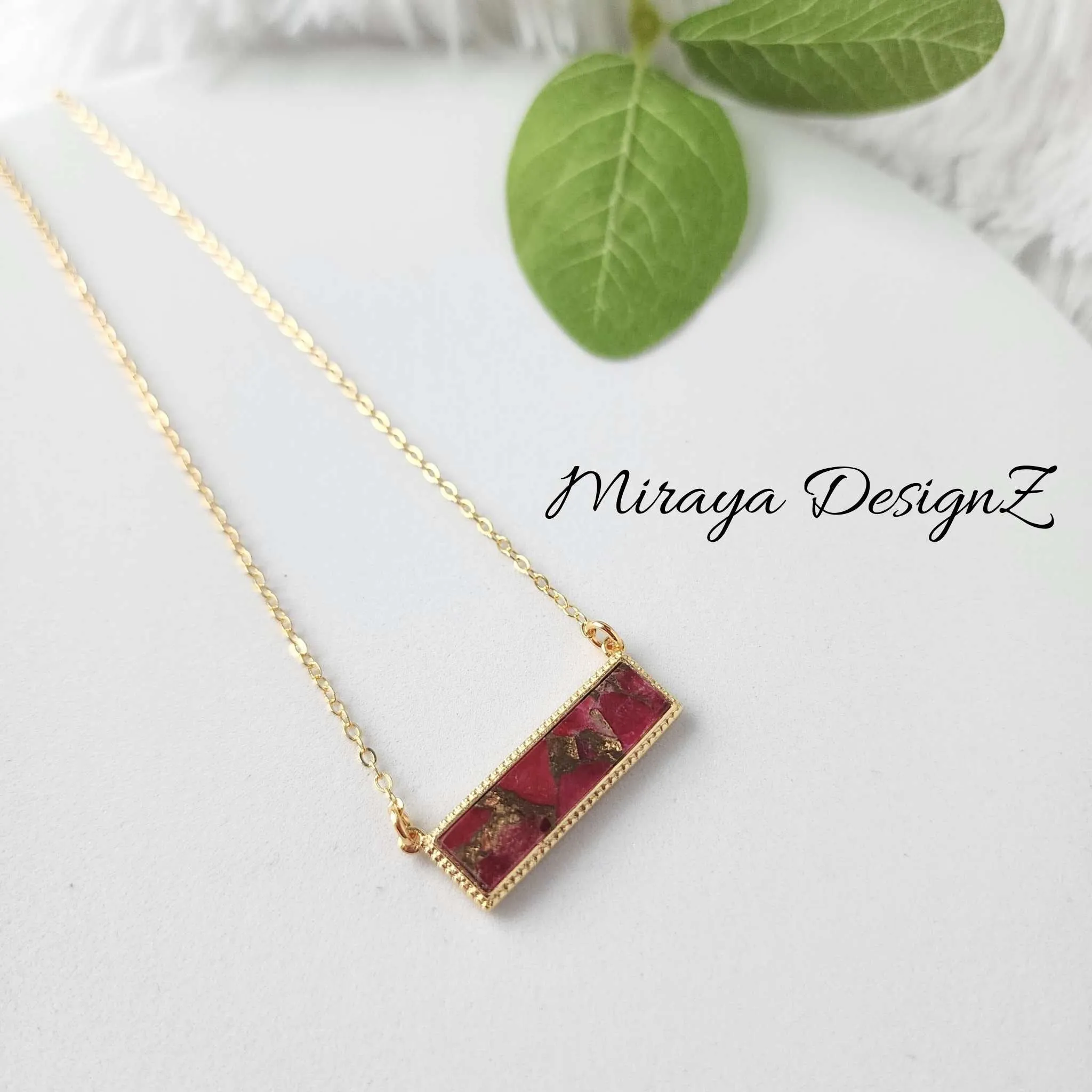 Mojave Turquoise Necklace - Rectangle