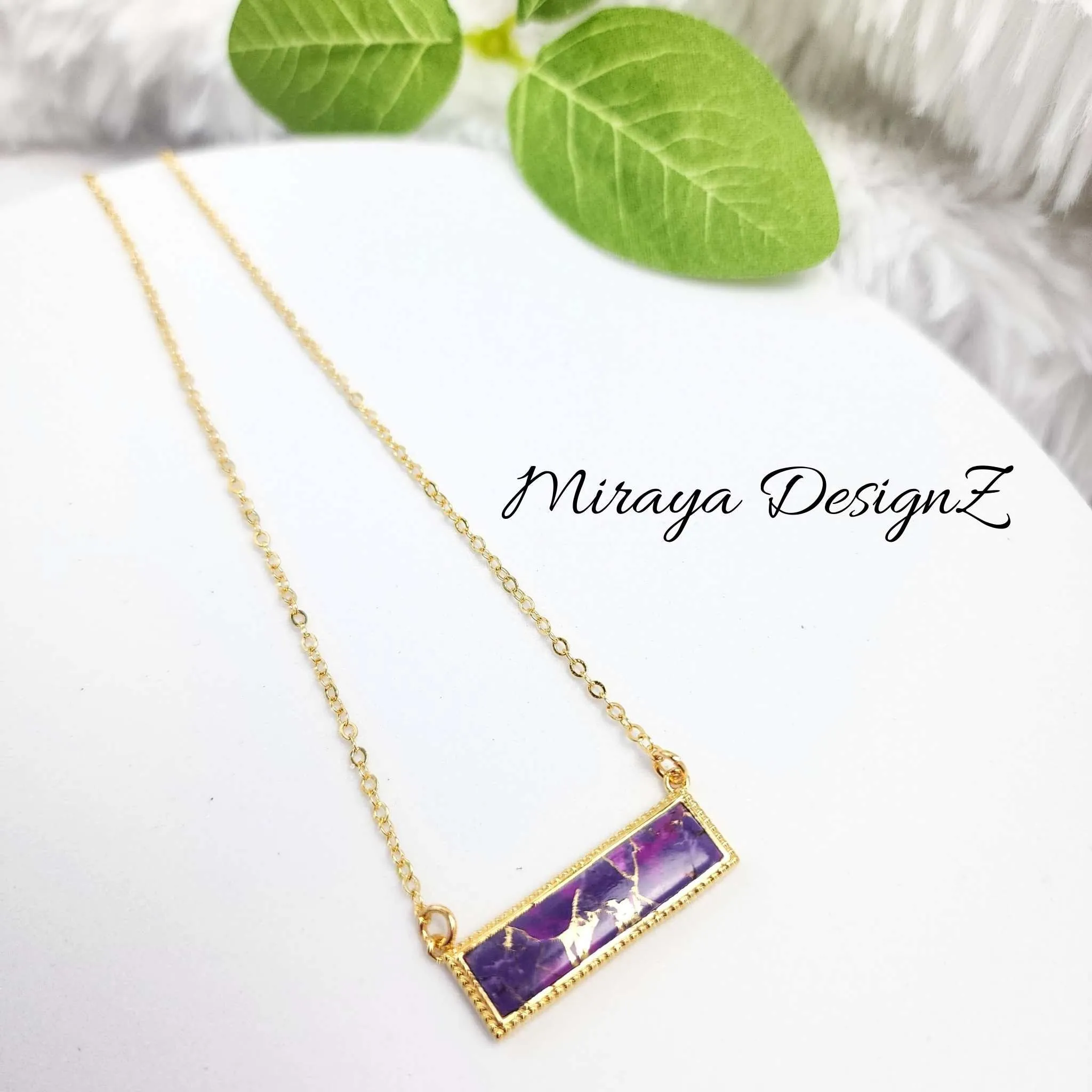 Mojave Turquoise Necklace - Rectangle