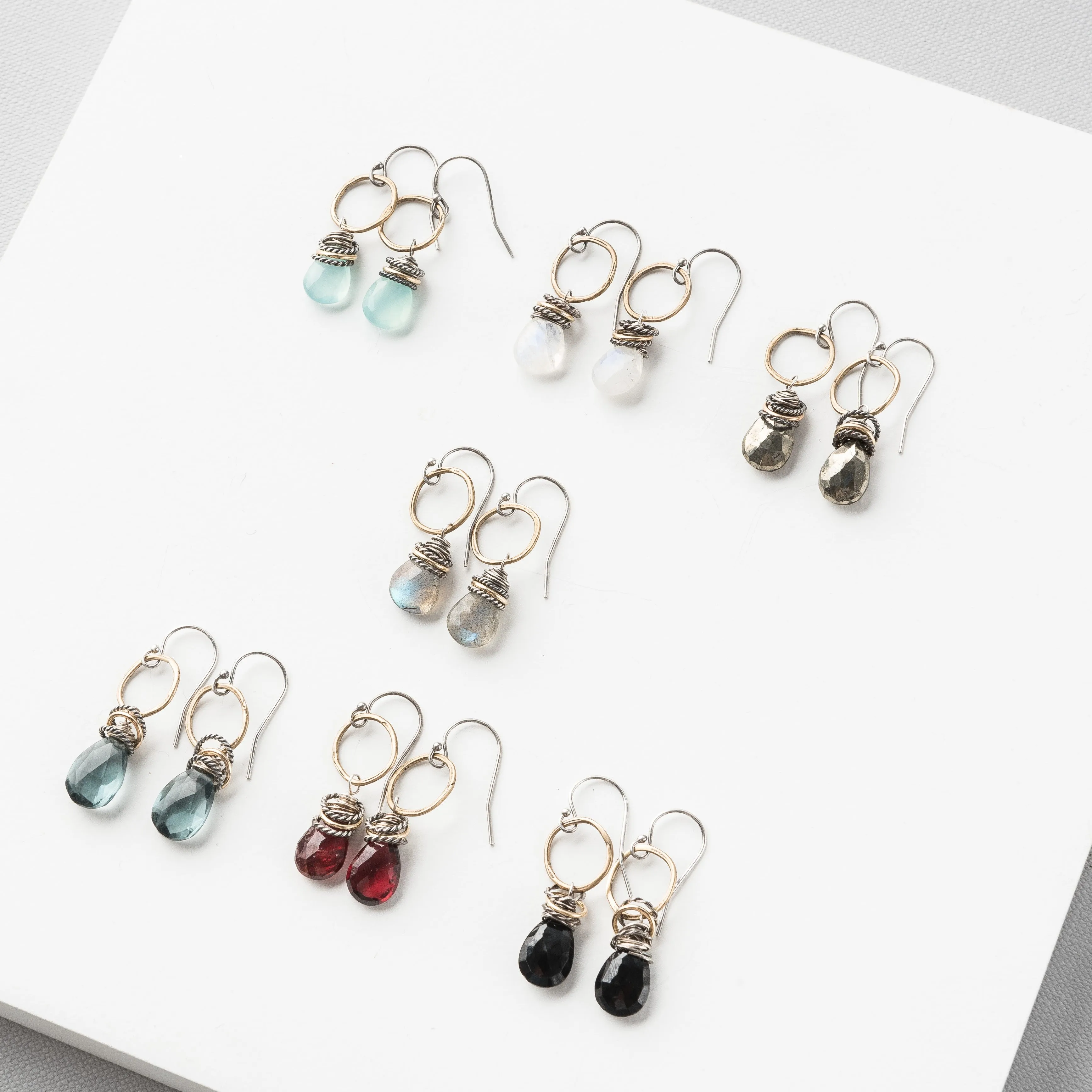 Moonstone Full Circle Earrings