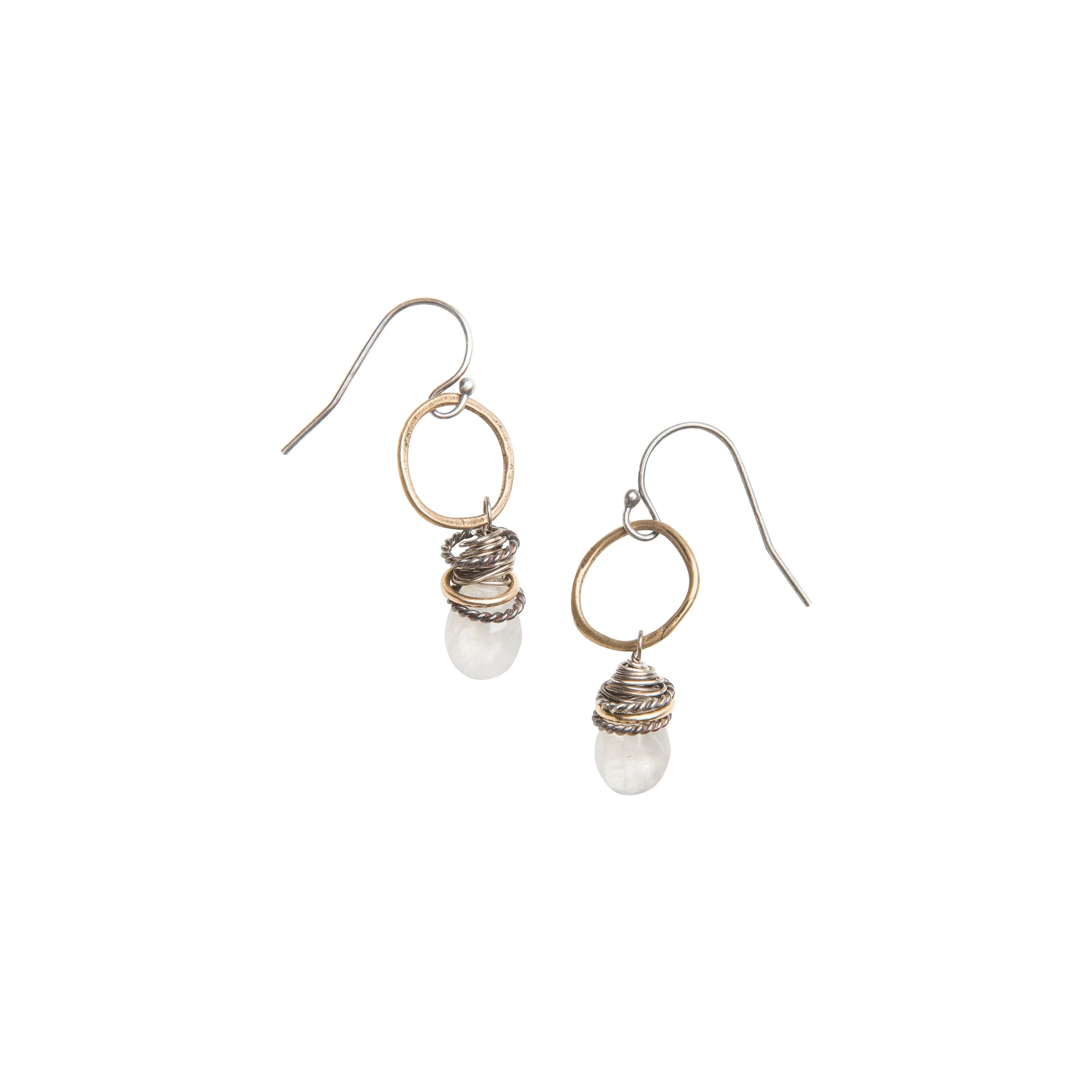 Moonstone Full Circle Earrings