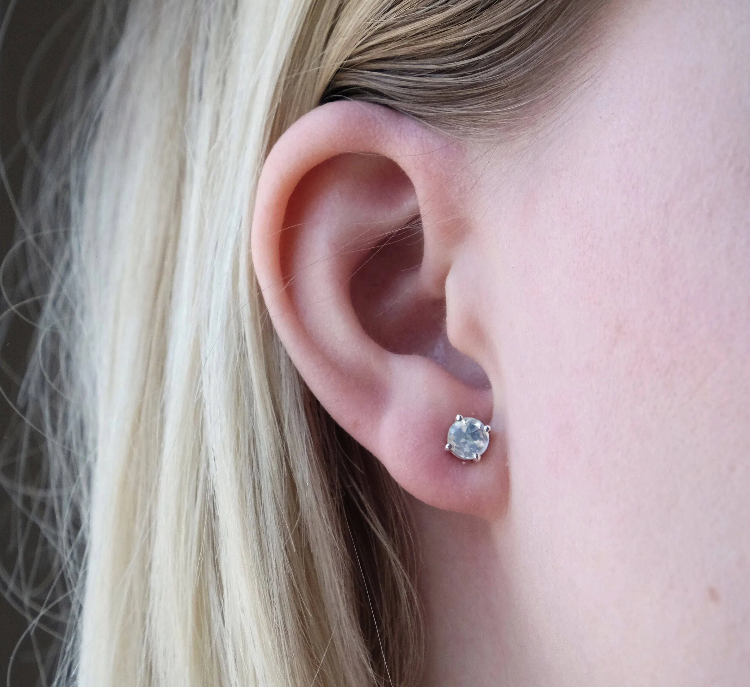 Moonstone Studs