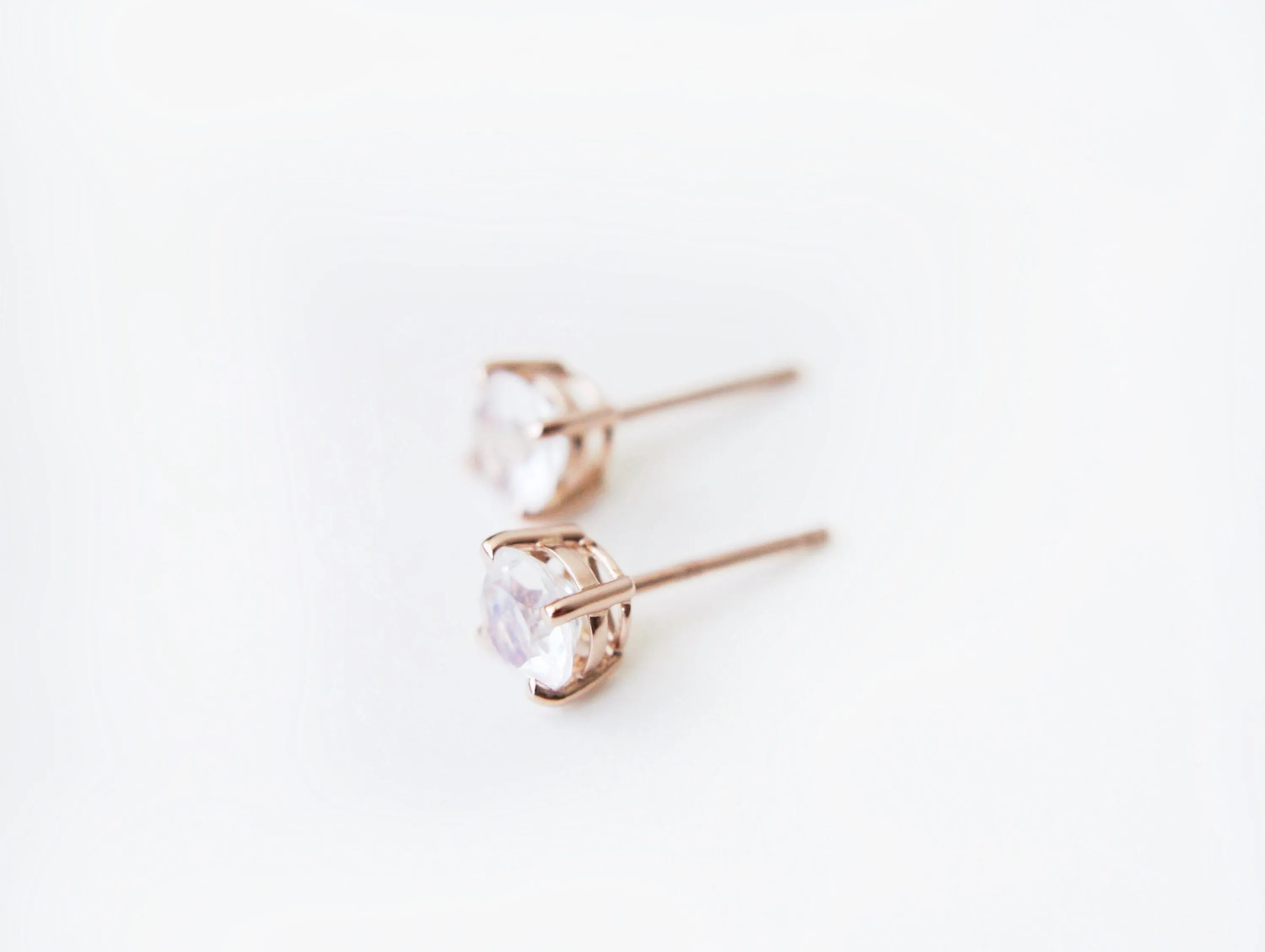 Moonstone Studs