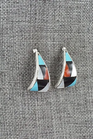 Multi-Stone & Sterling Silver Earrings - Florency Lucio