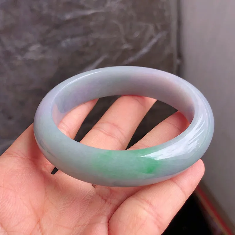 Natural Jade Bangle Jadeite Bangle Internal Diameter 57.4mm NBE099